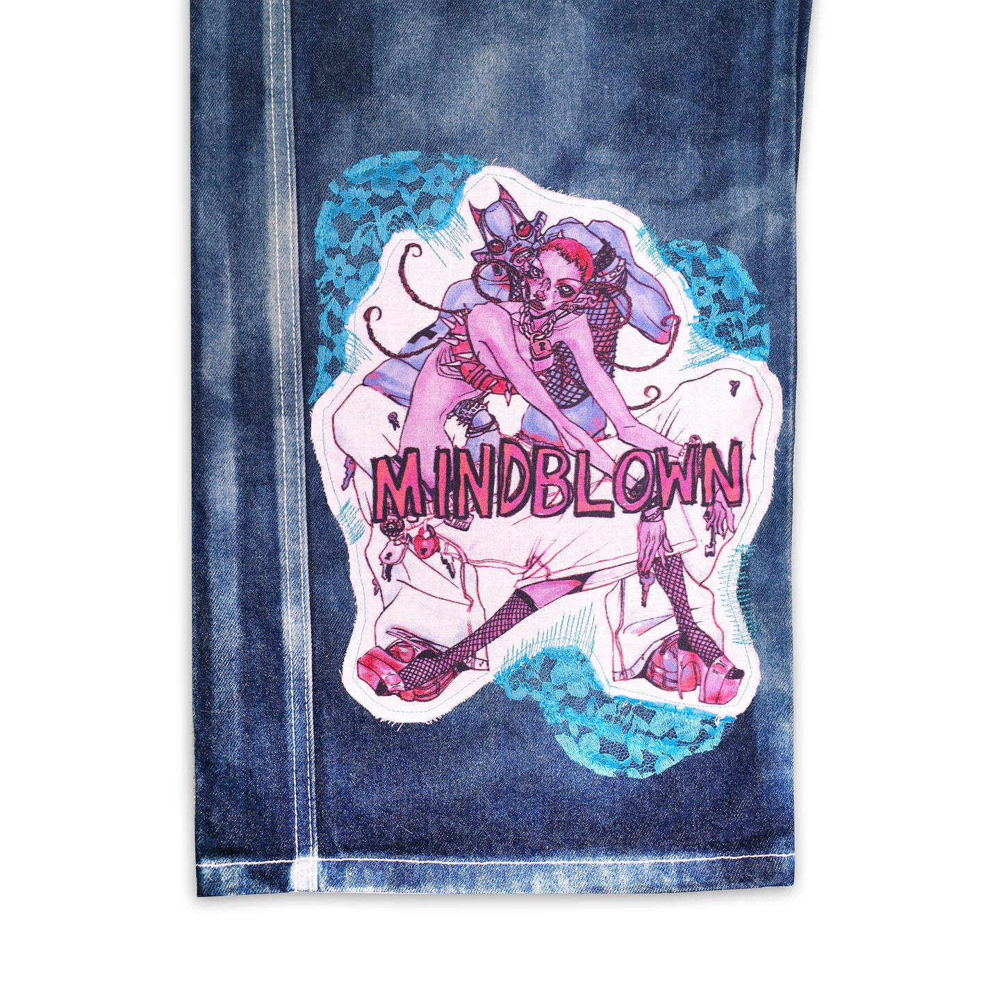 MINDBLOWN x GUVMANIAN LOVELACE DENIM PANT