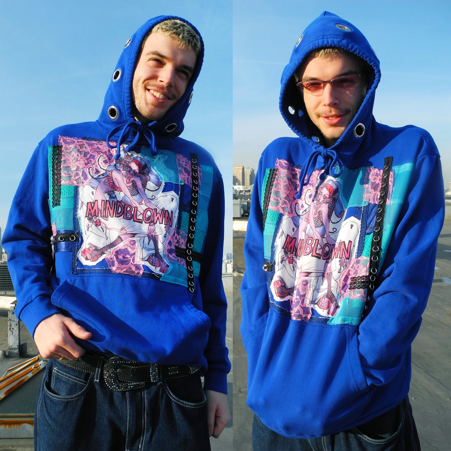 MINDBLOWN x GUVMANIAN COBALT DREAMS HOODIE